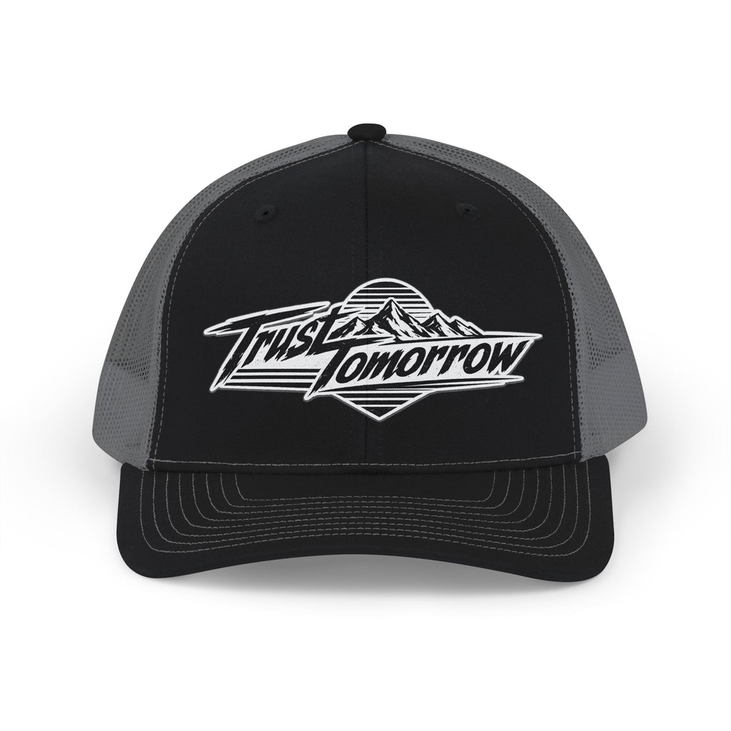 Trucker Cap — "Trust Tomorrow" Mountain Logo Snapback