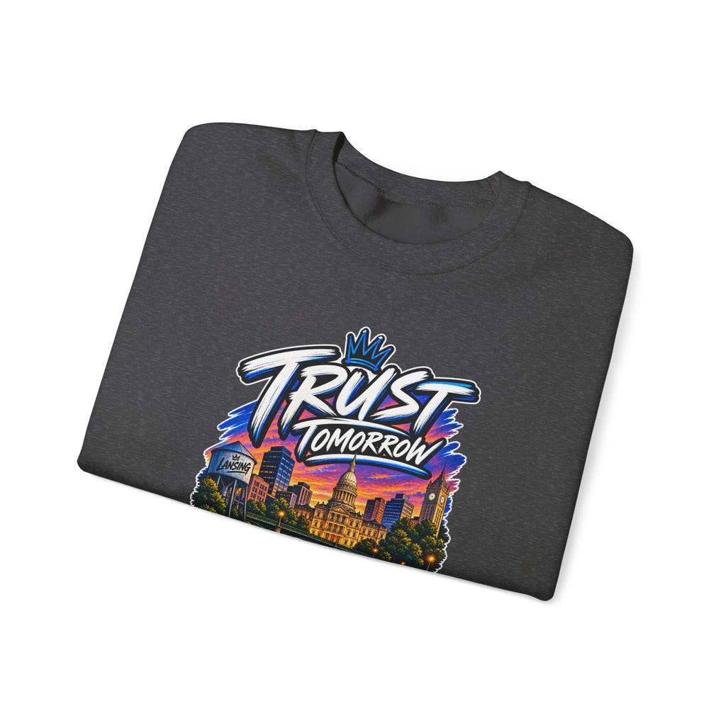 Lansing Skyline “Trust Tomorrow” Graphic Sweatshirt