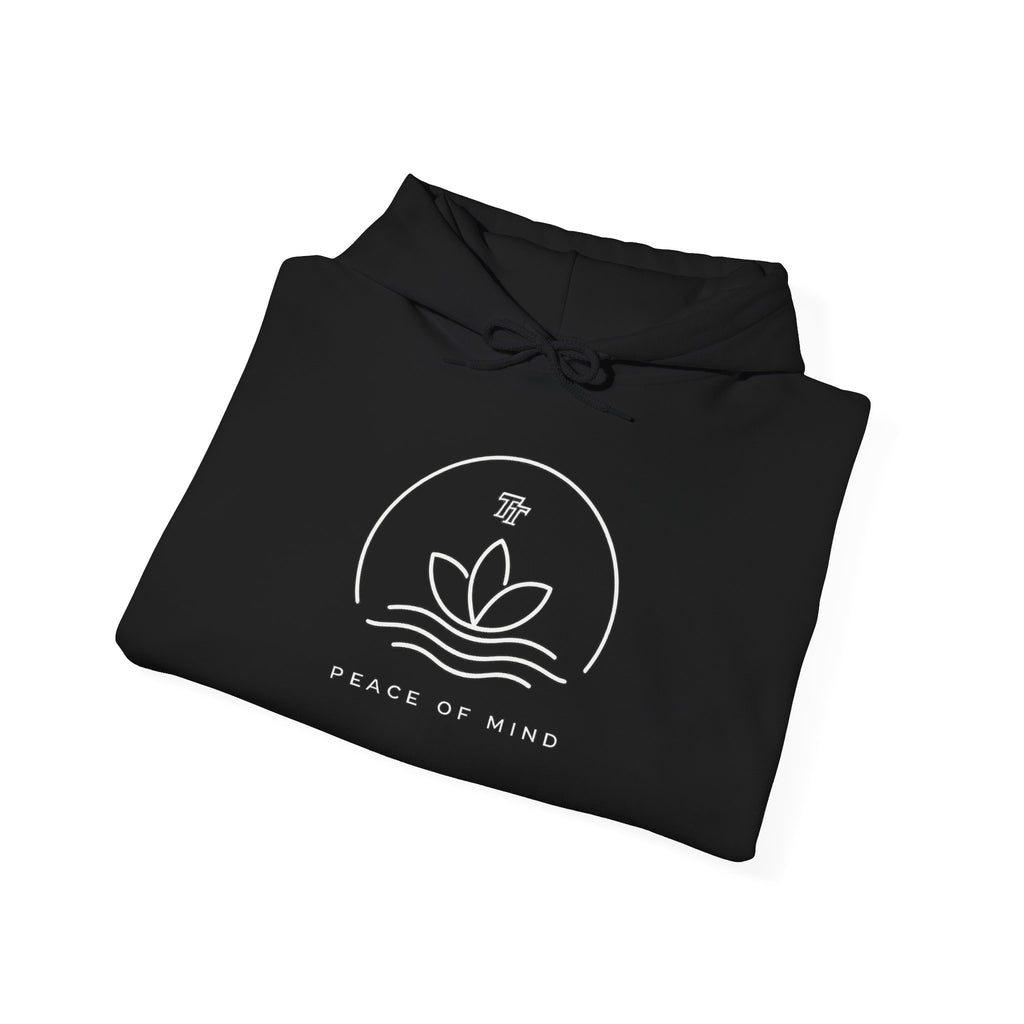 Peace of Mind Hoodie — Minimal Lotus Meditation Sweatshirt