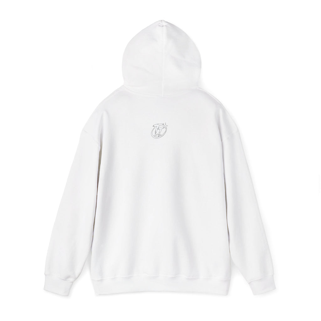 Floral Crescent Moon Hoodie — "Strong Mind, Gentle Heart" Comfort Sweatshirt