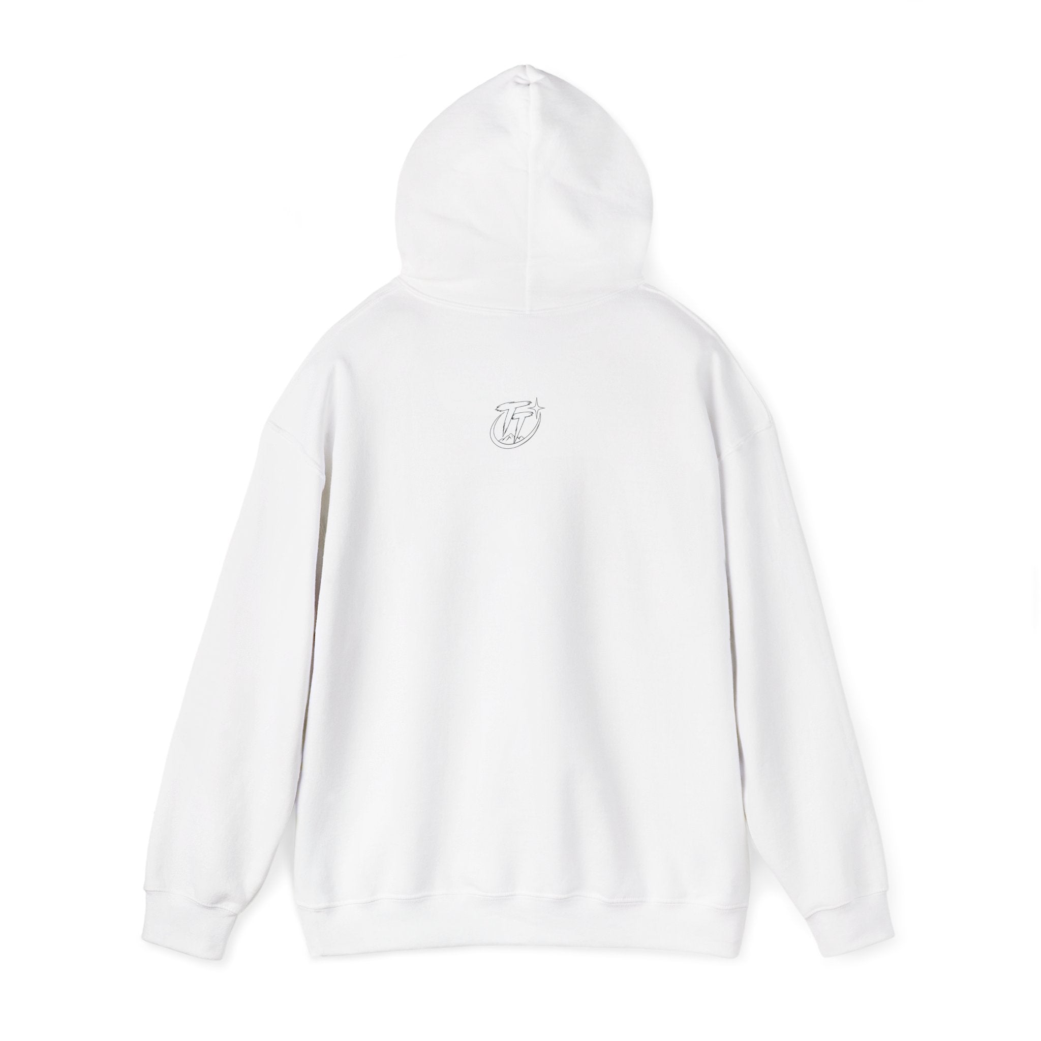 Floral Crescent Moon Hoodie — "Strong Mind, Gentle Heart" Comfort Sweatshirt