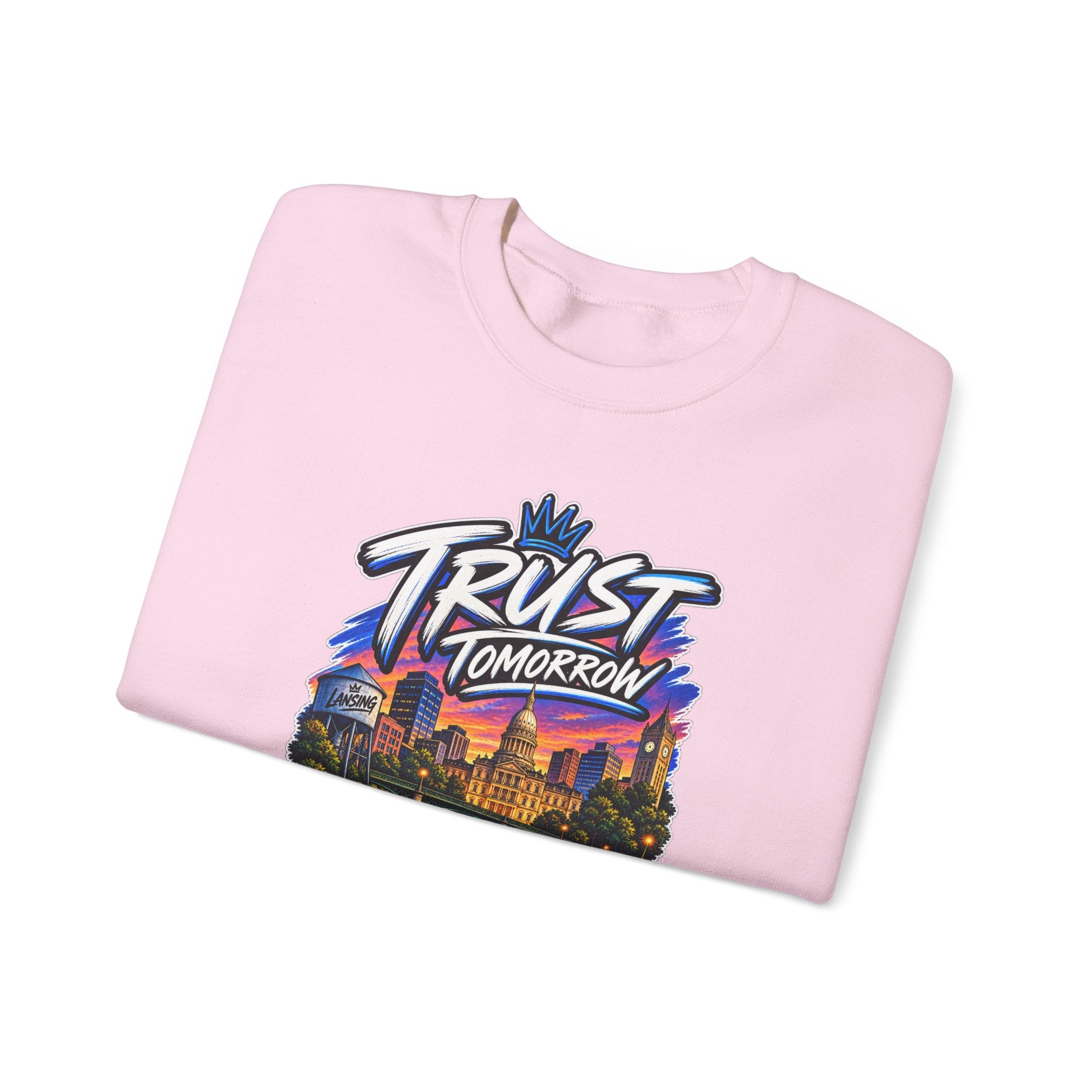 Lansing Skyline “Trust Tomorrow” Graphic Sweatshirt