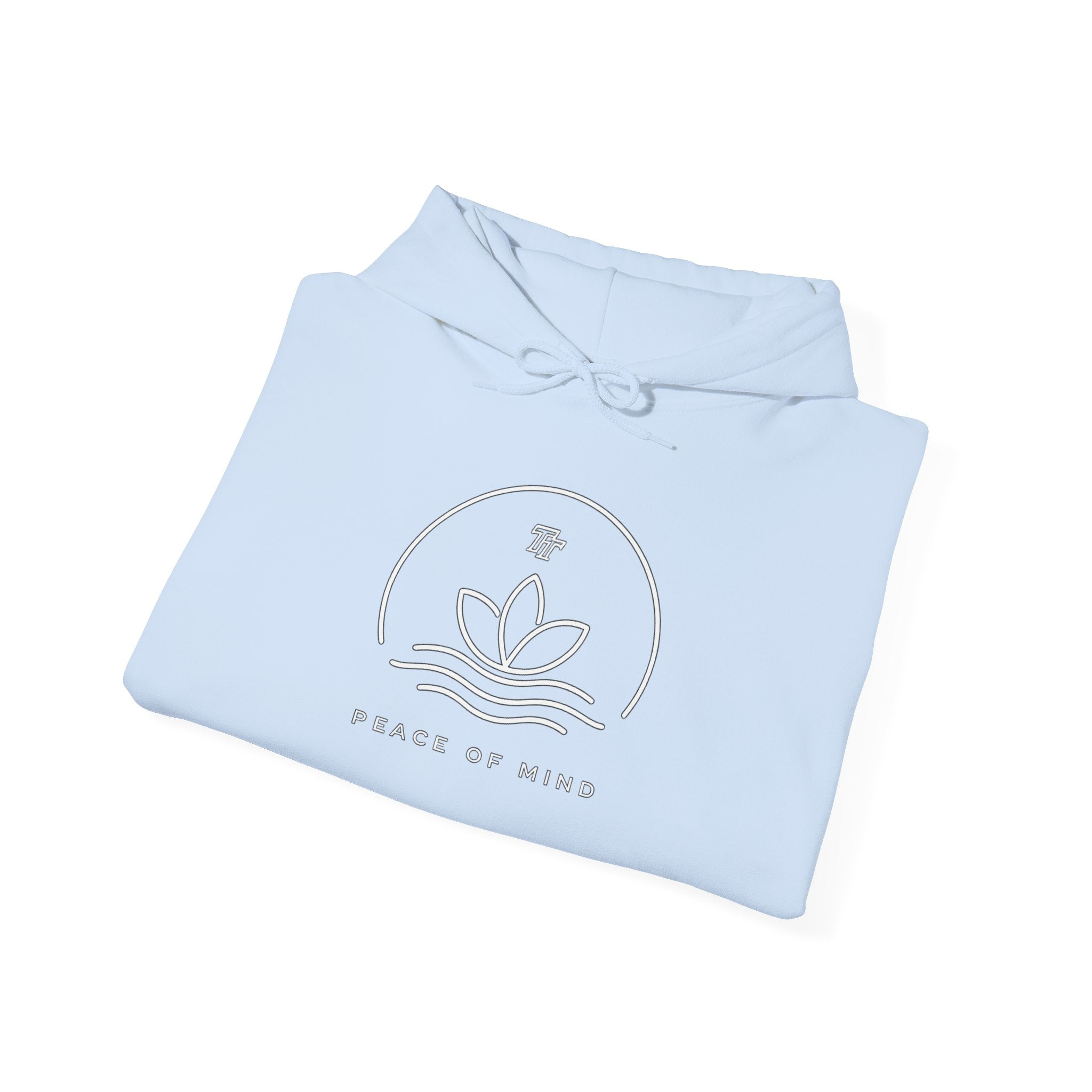 Peace of Mind Hoodie — Minimal Lotus Meditation Sweatshirt