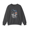 Michigan 'Trust Tomorrow' Crewneck Sweatshirt – Scenic Sunset Lake Design
