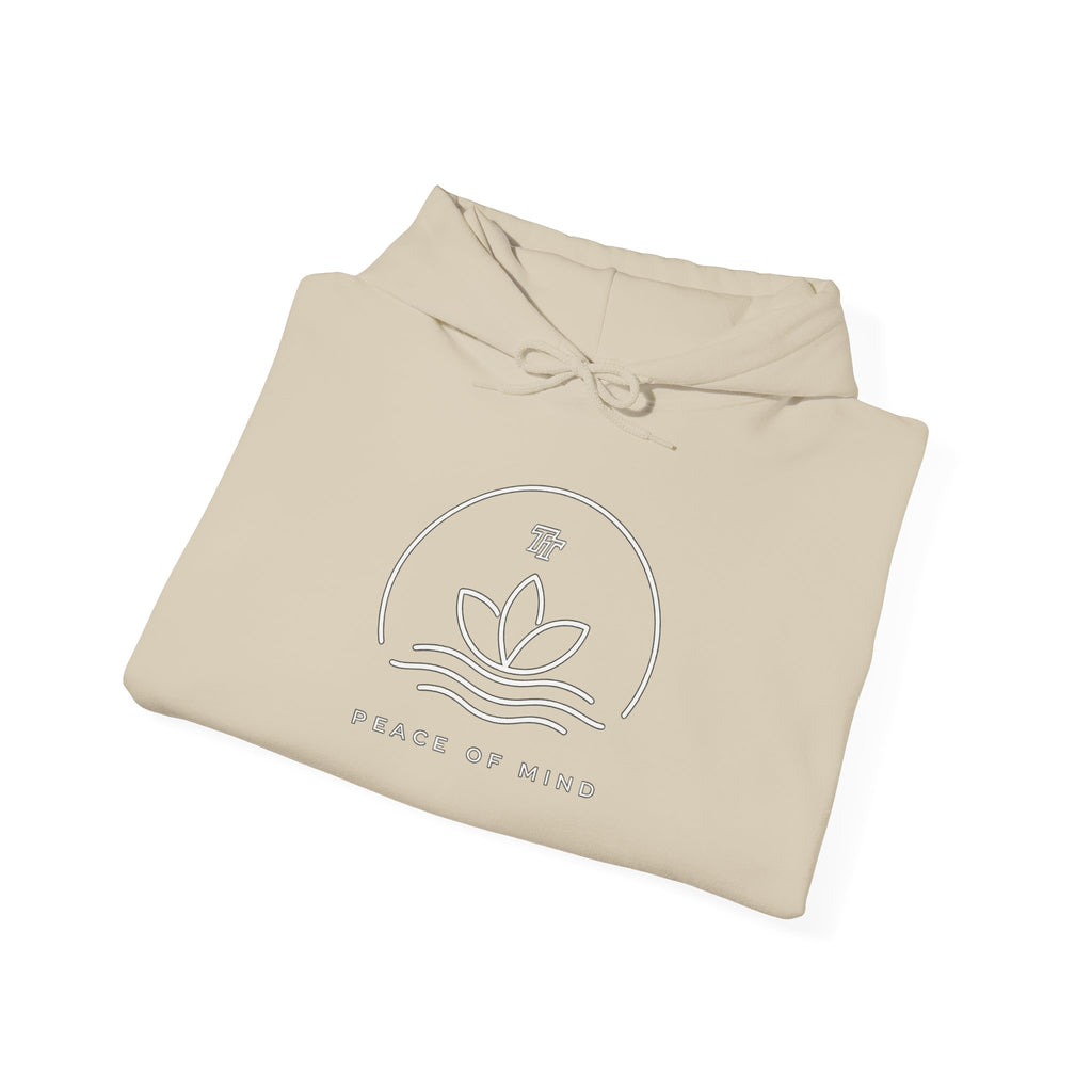 Peace of Mind Hoodie — Minimal Lotus Meditation Sweatshirt