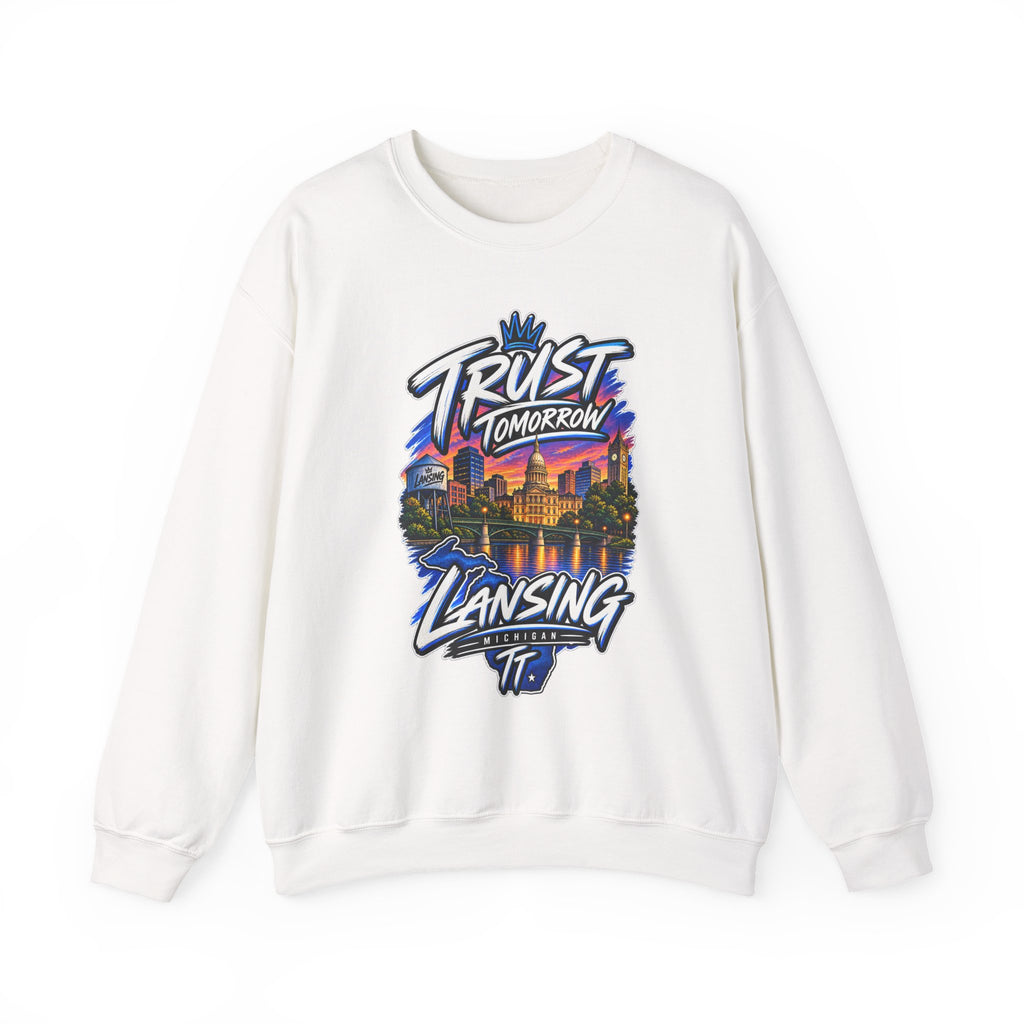 Lansing Skyline “Trust Tomorrow” Graphic Sweatshirt