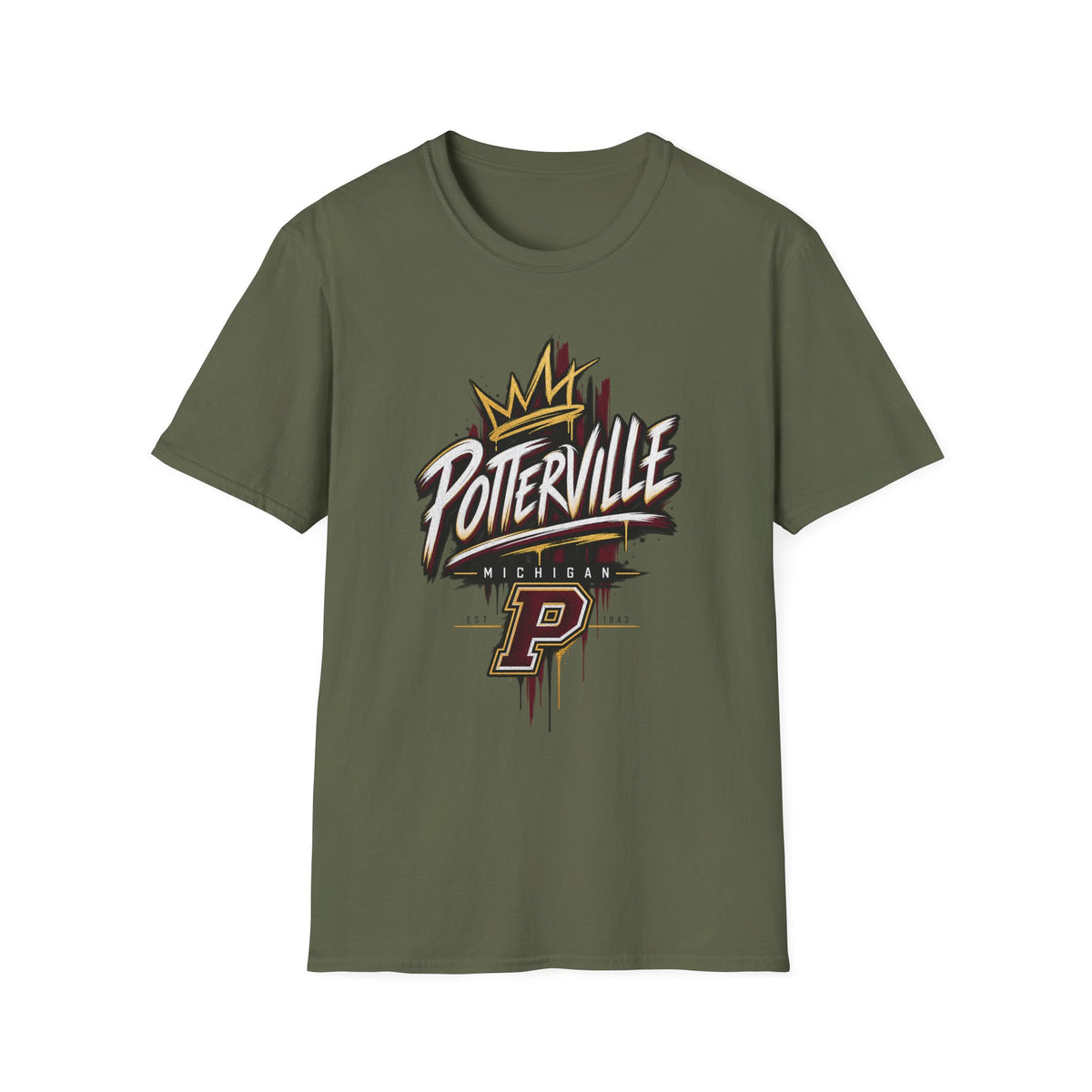 Potterville Crown Logo T-Shirt