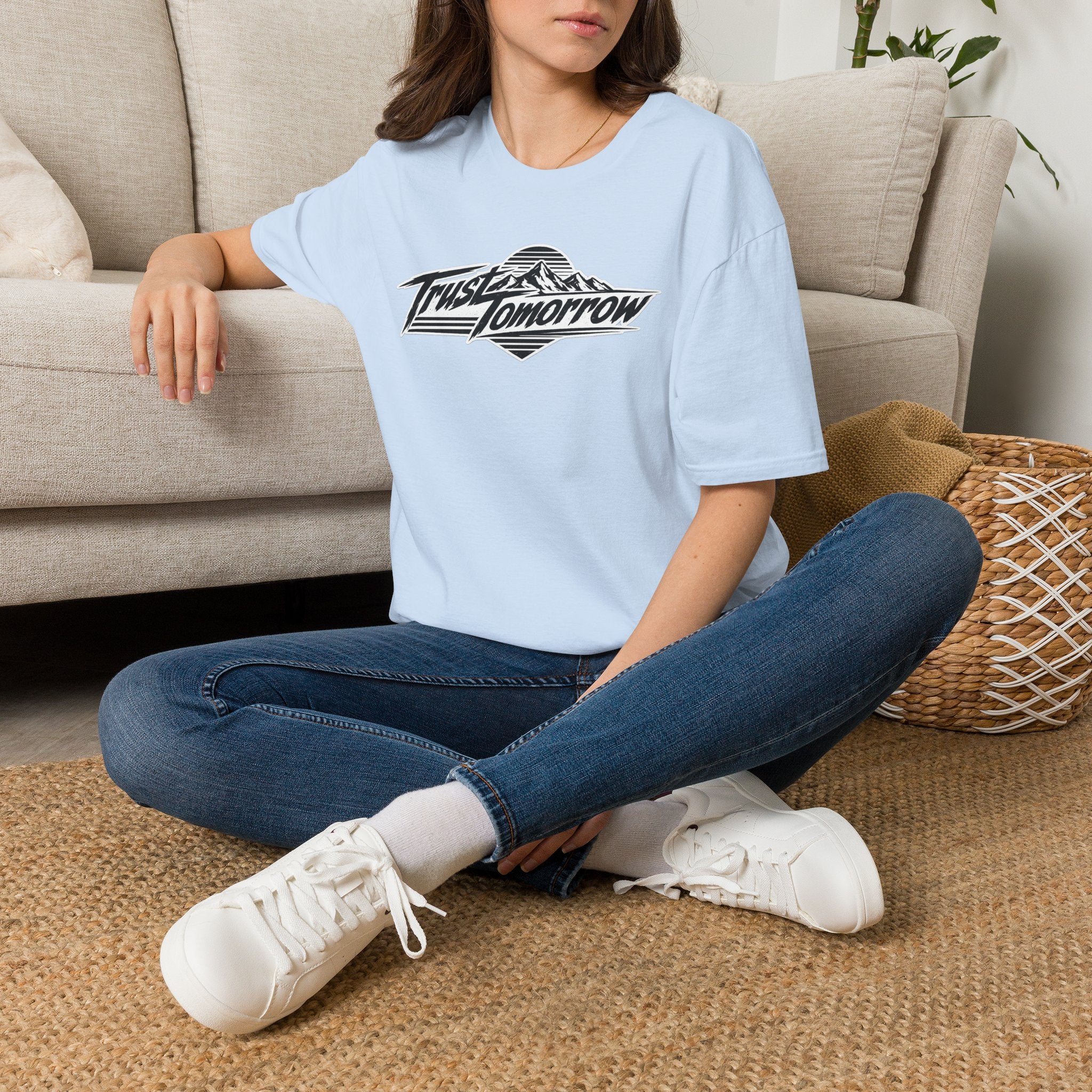 Trust Tomorrow T-Shirt — Vintage Mountain Motivation tee