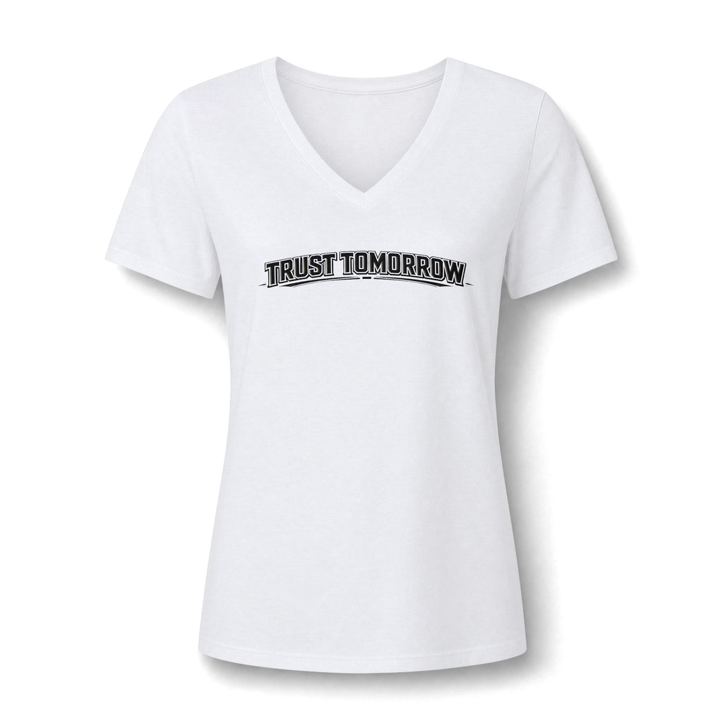 Trust Tomorrow Women's V-Neck Tee