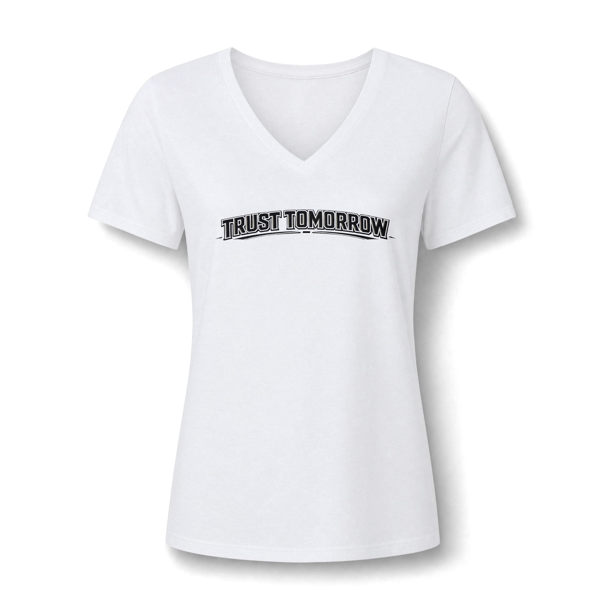 Trust Tomorrow Women's V-Neck Tee