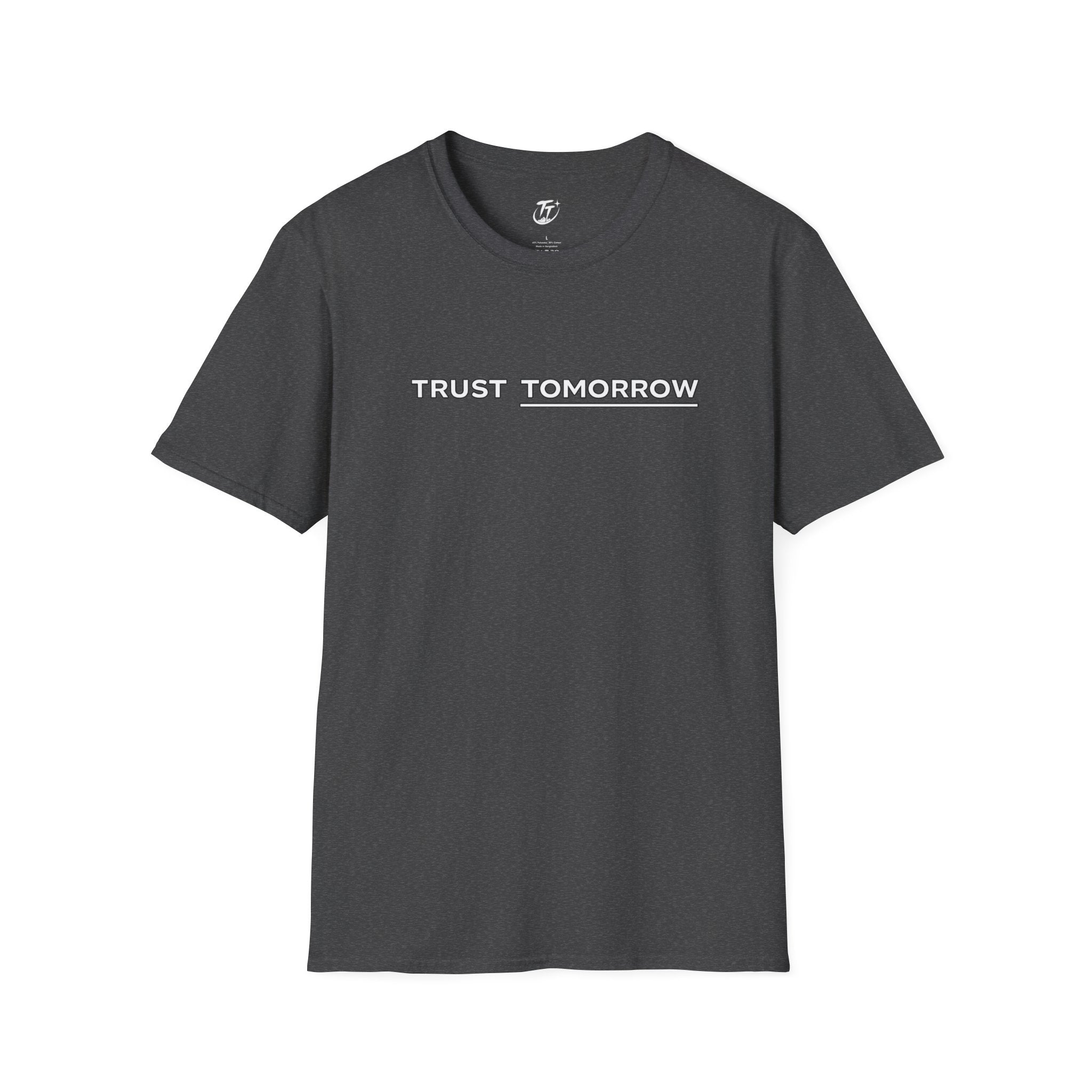 Trust Tomorrow T‑Shirt — Minimal Inspirational Graphic Tee