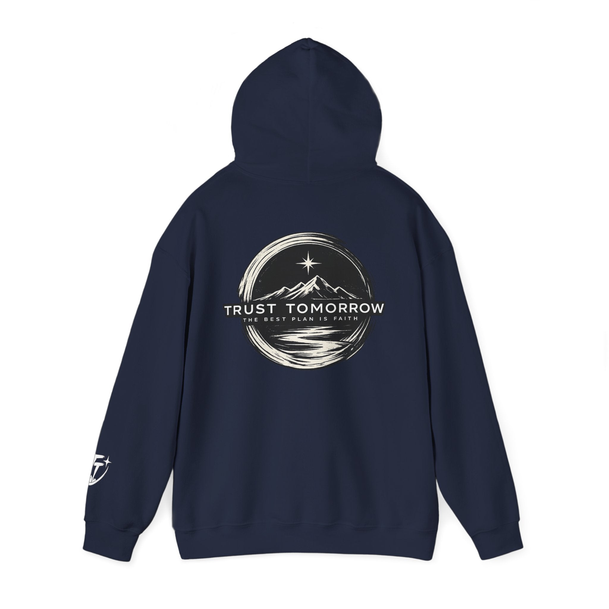 Trust Tomorrow Hoodie — Mountain Graphic Pullover