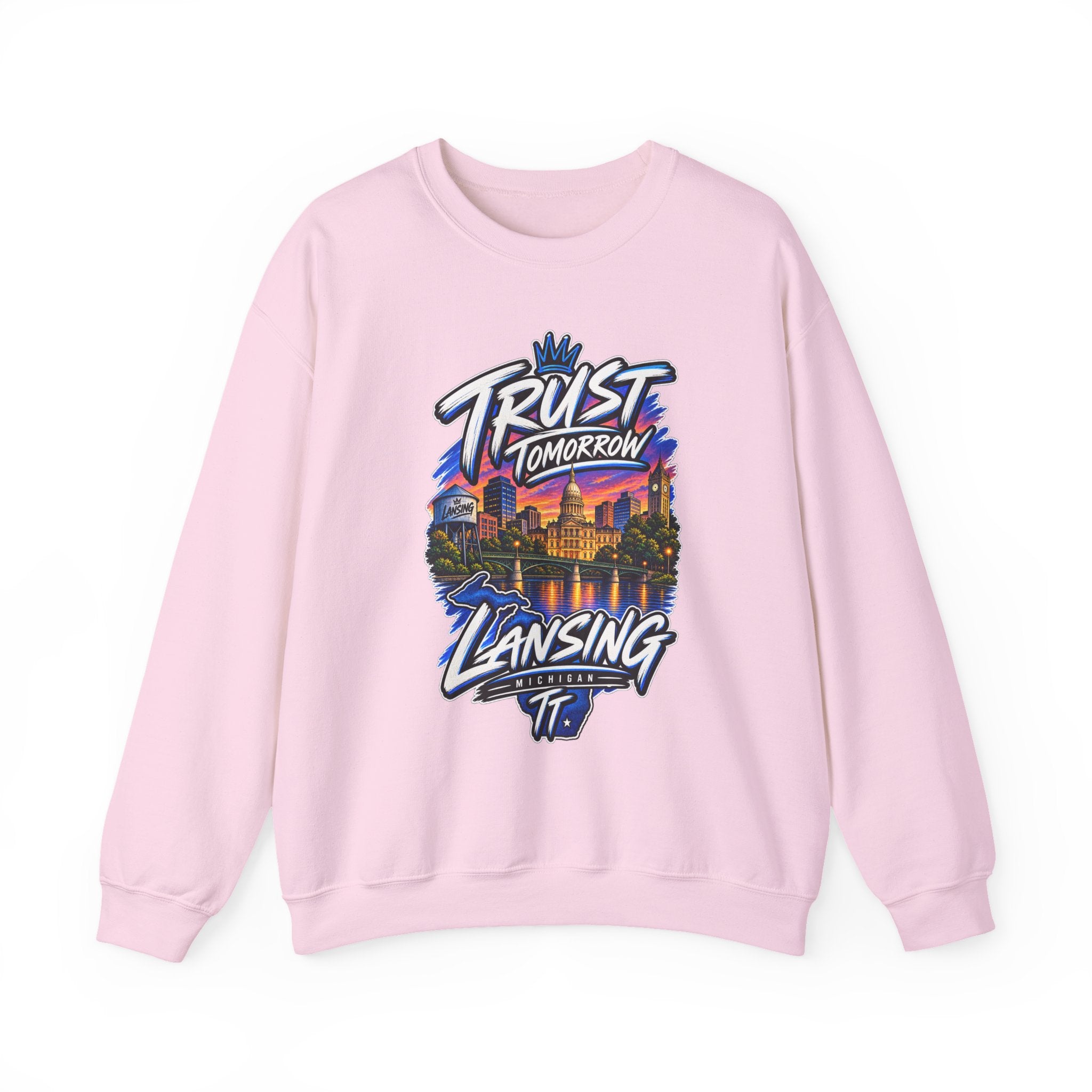 Lansing Skyline “Trust Tomorrow” Graphic Sweatshirt