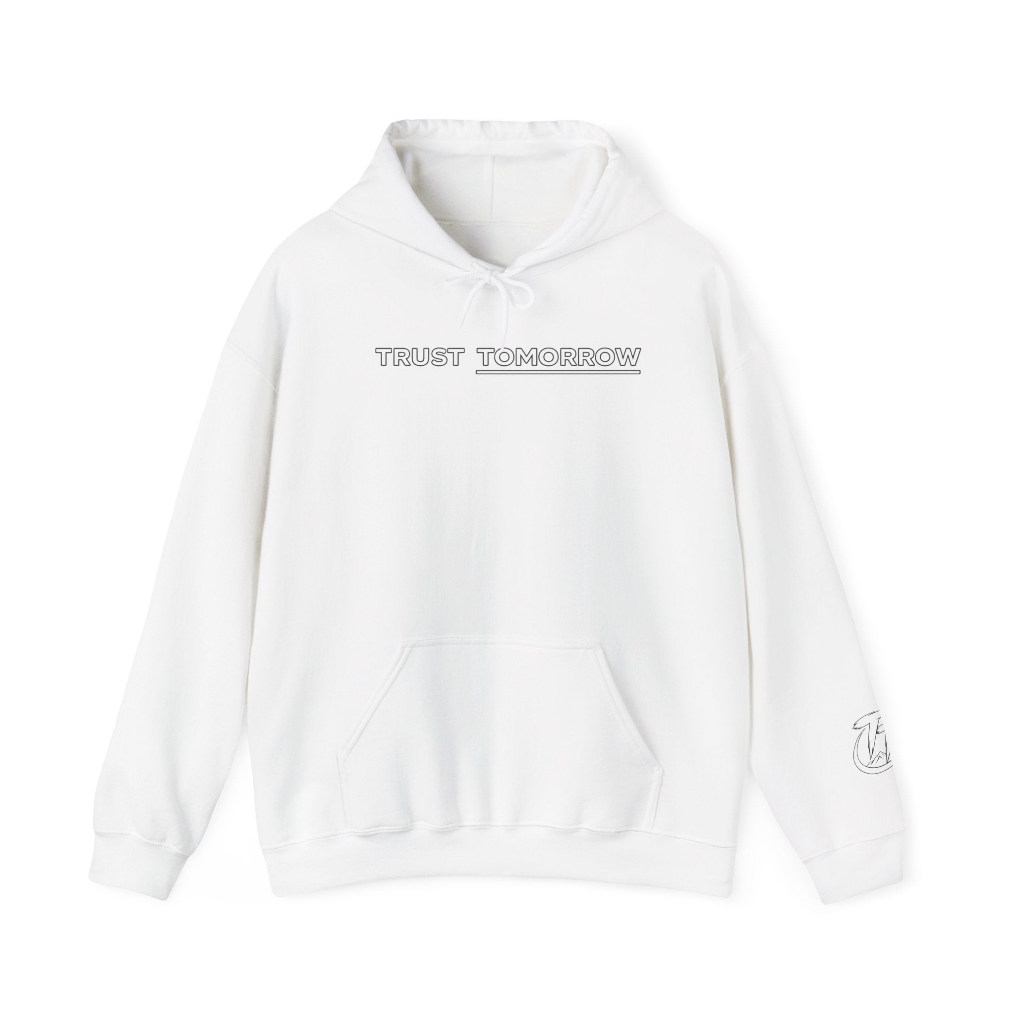 Trust Tomorrow Hoodie — Mountain Graphic Pullover