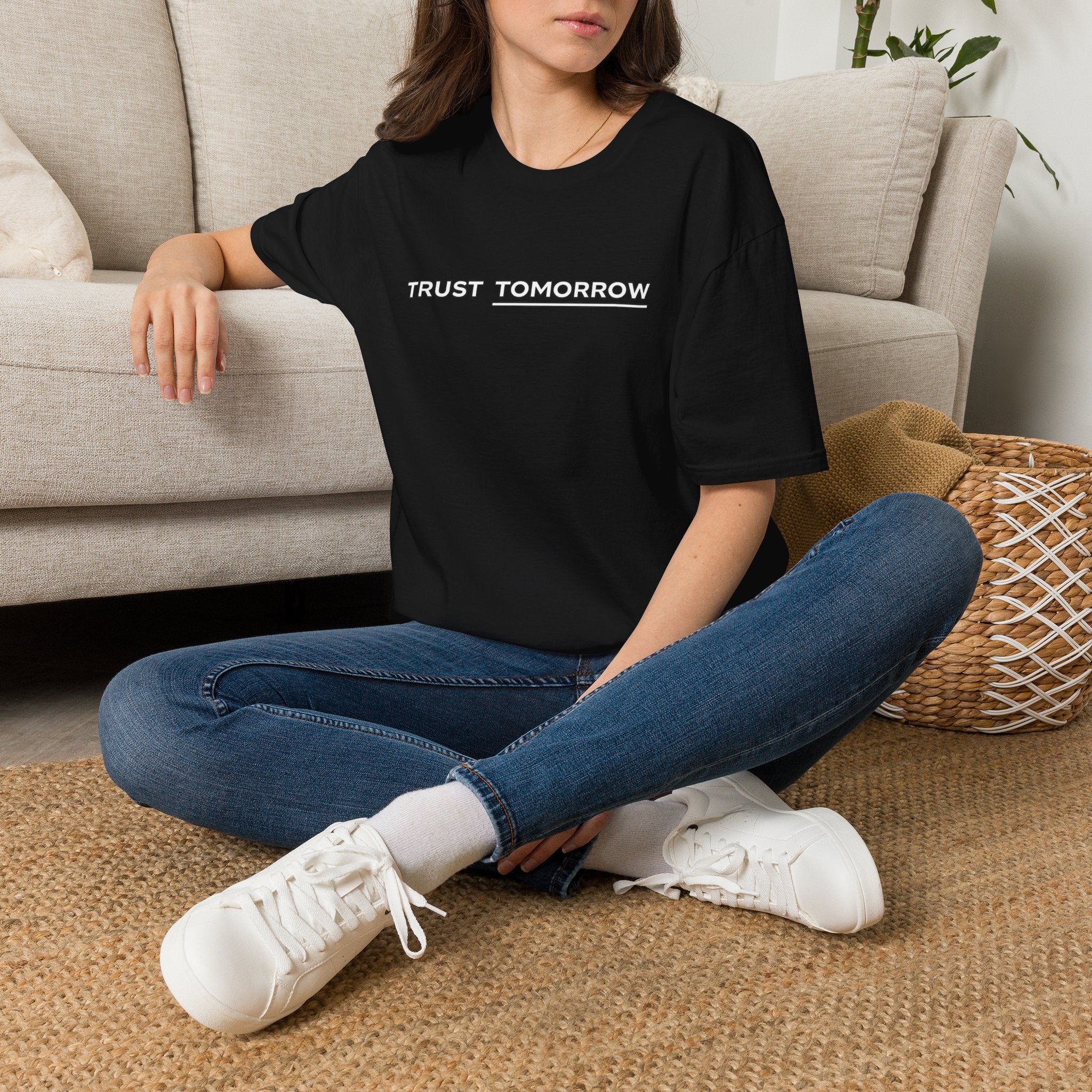 Trust Tomorrow T‑Shirt — Minimal Inspirational Graphic Tee