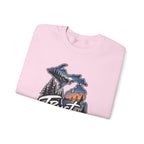 Michigan 'Trust Tomorrow' Crewneck Sweatshirt – Scenic Sunset Lake Design
