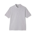 Men's White Polo Shirt with Subtle Chest Logo — Classic Piqué Golf & Work Polo