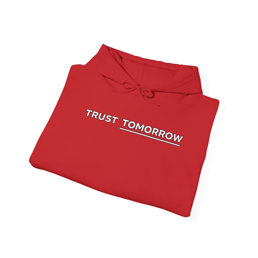 Trust Tomorrow Hoodie — Mountain Graphic Pullover
