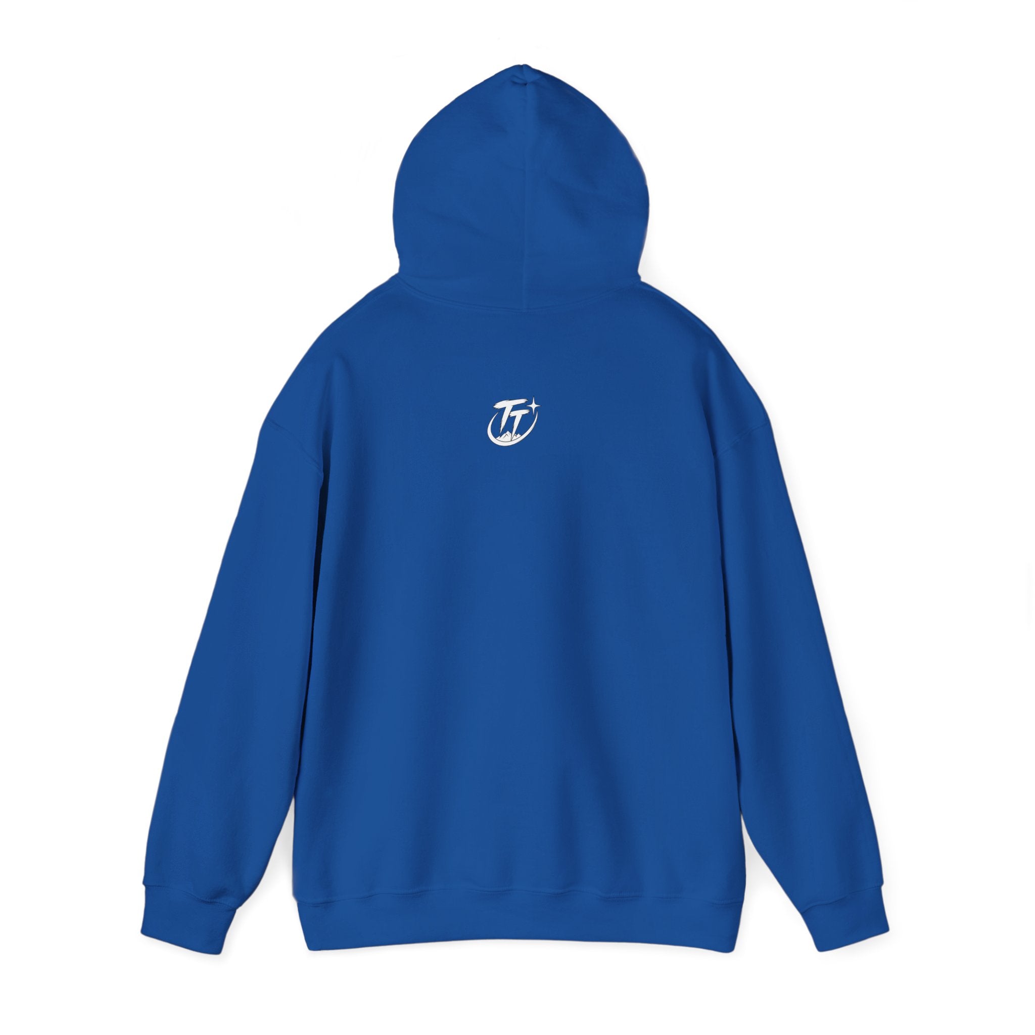 Floral Crescent Moon Hoodie — "Strong Mind, Gentle Heart" Comfort Sweatshirt