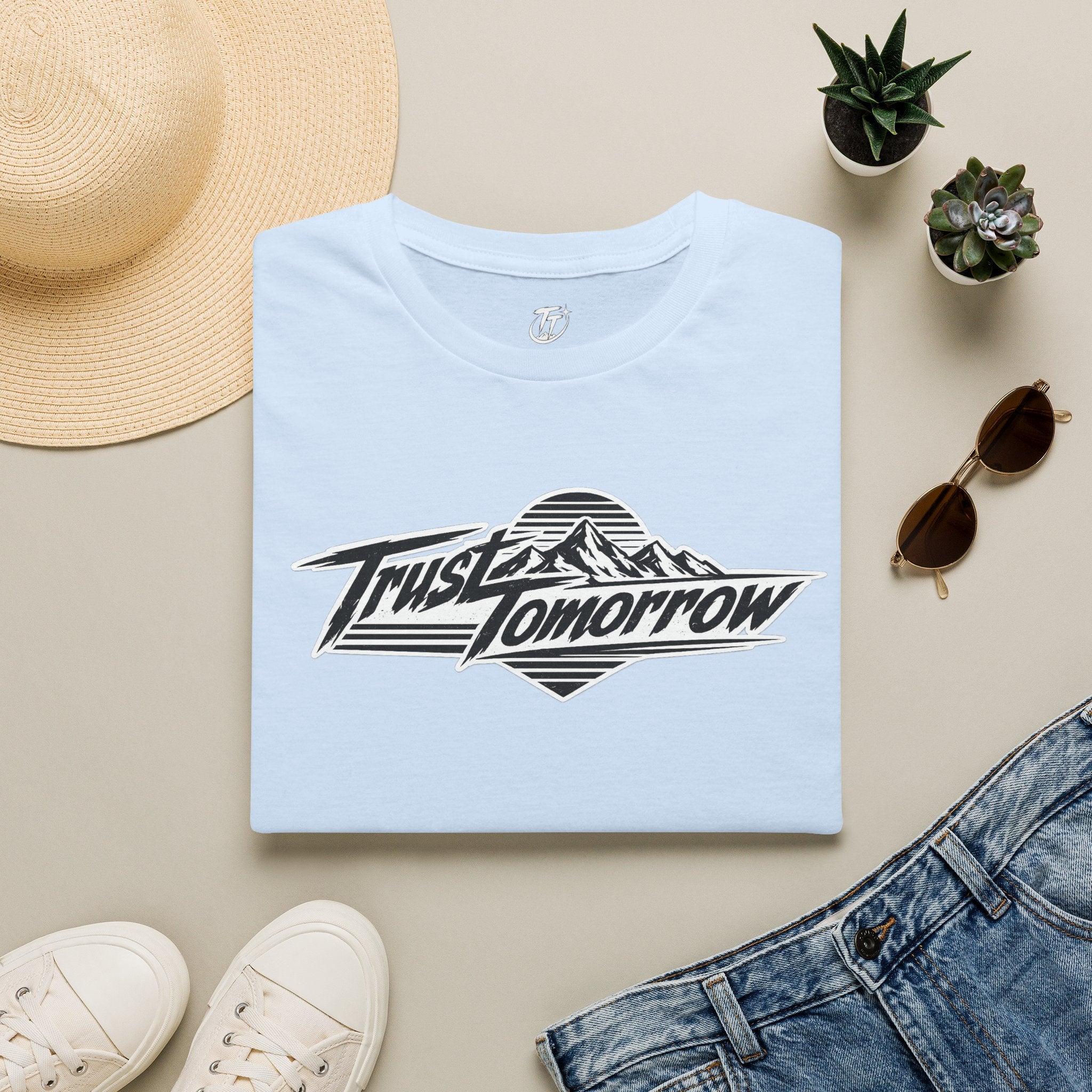 Trust Tomorrow T-Shirt — Vintage Mountain Motivation tee