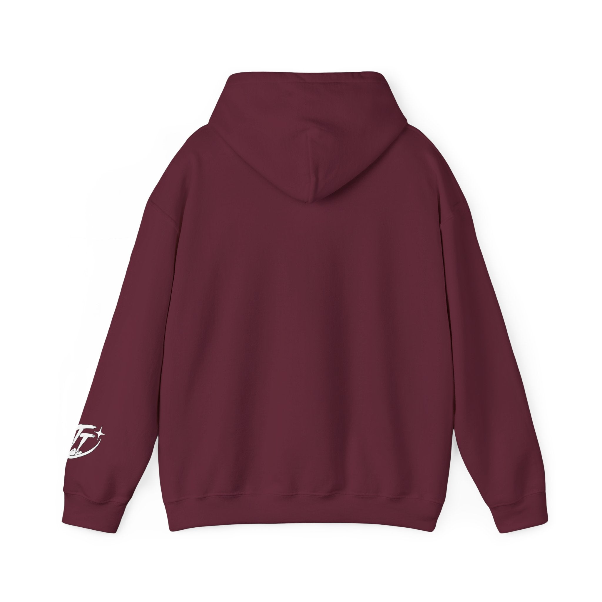 Trust Tomorrow Hoodie — Minimal White Pullover with Subtle Text