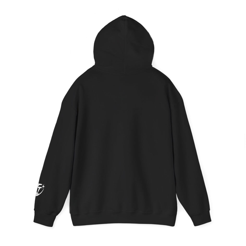 Trust Tomorrow Hoodie — Minimal White Pullover with Subtle Text