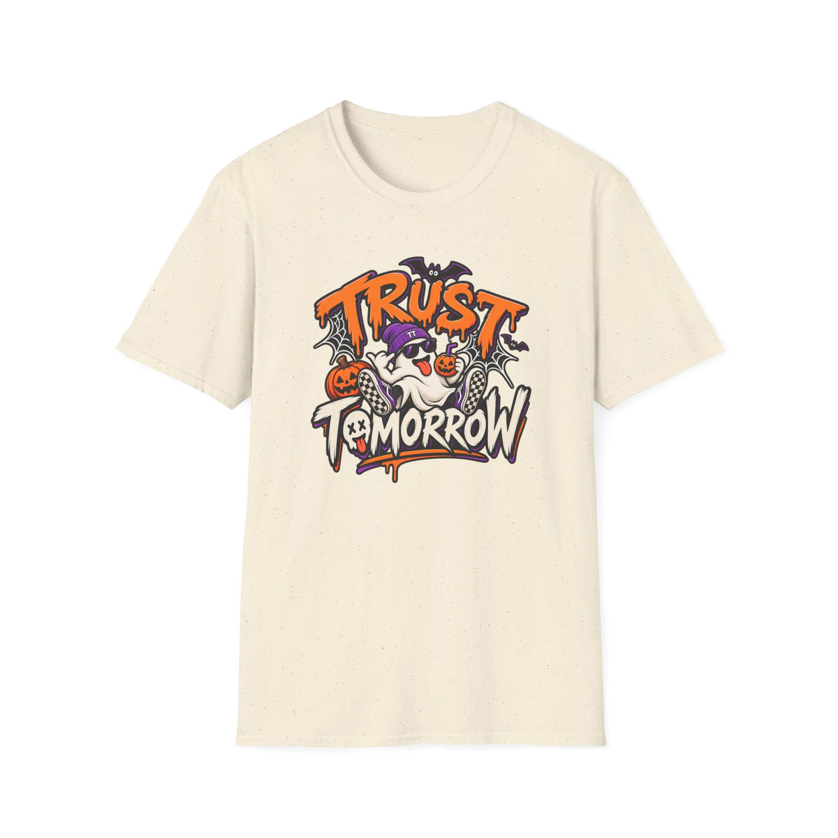 Trust Tomorrow Halloween T-Shirt — Cute Ghost Pumpkin Graphic Tee