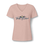Women's V-Neck Tee — 'Trust Tomorrow' Sunrise Graphic Comfort Shirt
