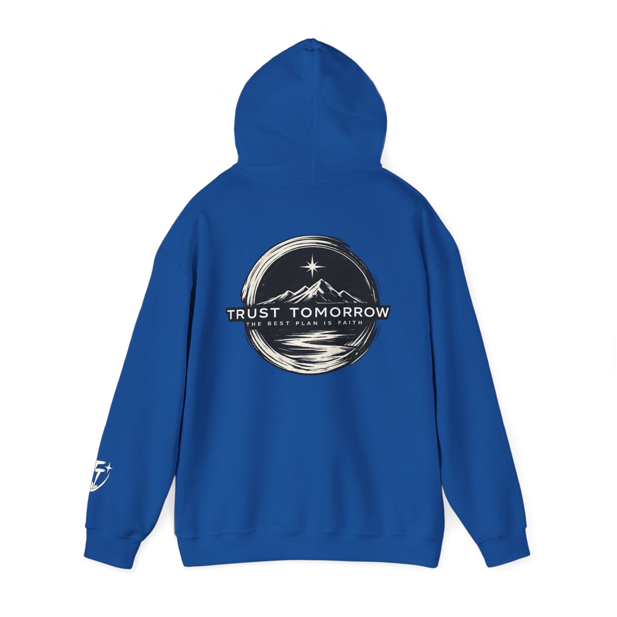 Trust Tomorrow Hoodie — Mountain Graphic Pullover