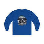 Trust Tomorrow Long Sleeve Tee — Vintage Mountain Graphic