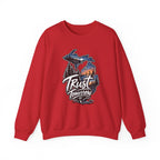 Michigan 'Trust Tomorrow' Crewneck Sweatshirt – Scenic Sunset Lake Design