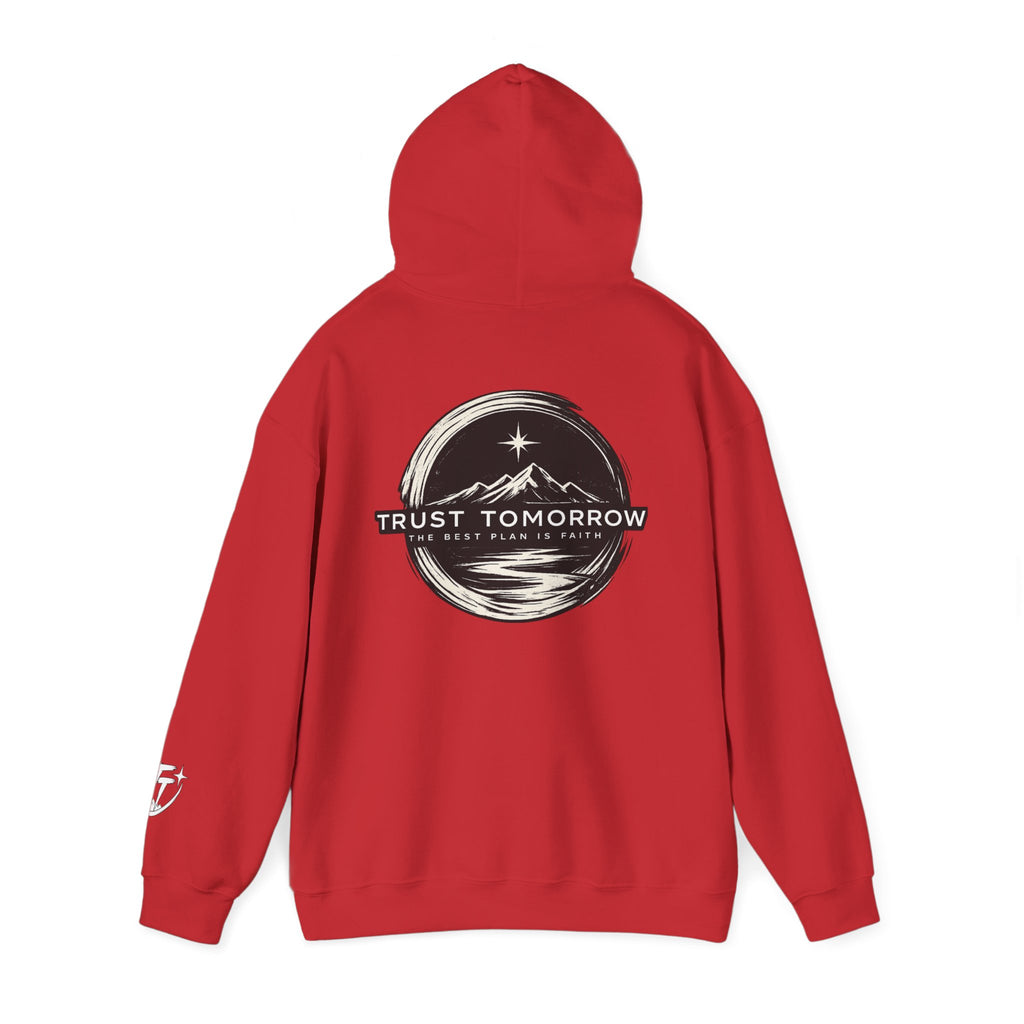 Trust Tomorrow Hoodie — Mountain Graphic Pullover