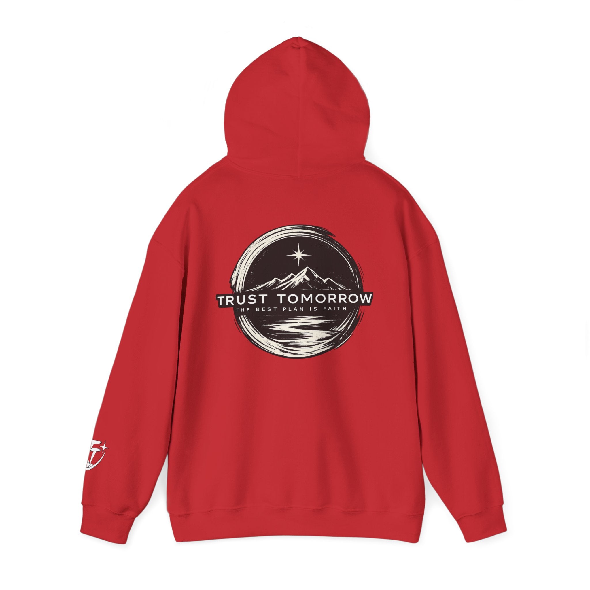 Trust Tomorrow Hoodie — Mountain Graphic Pullover