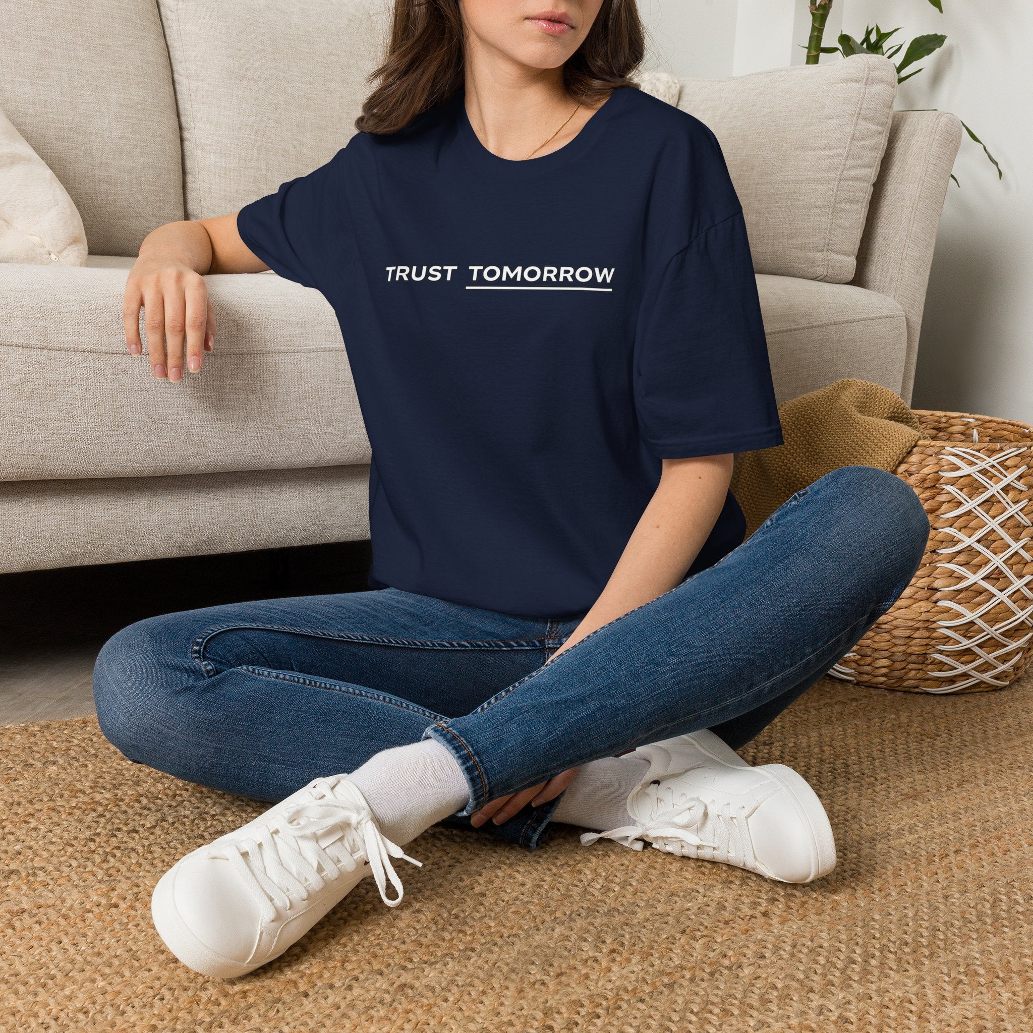 Trust Tomorrow T‑Shirt — Minimal Inspirational Graphic Tee