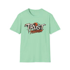 Trust Tomorrow T-Shirt — Inspirational Graphic Tee with Sunrise Design