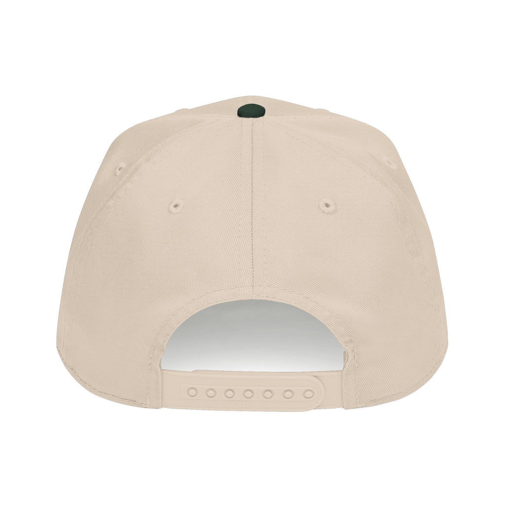 Trust Tomorrow Mid-Profile Baseball Cap — Retro Arch Embroidered Hat