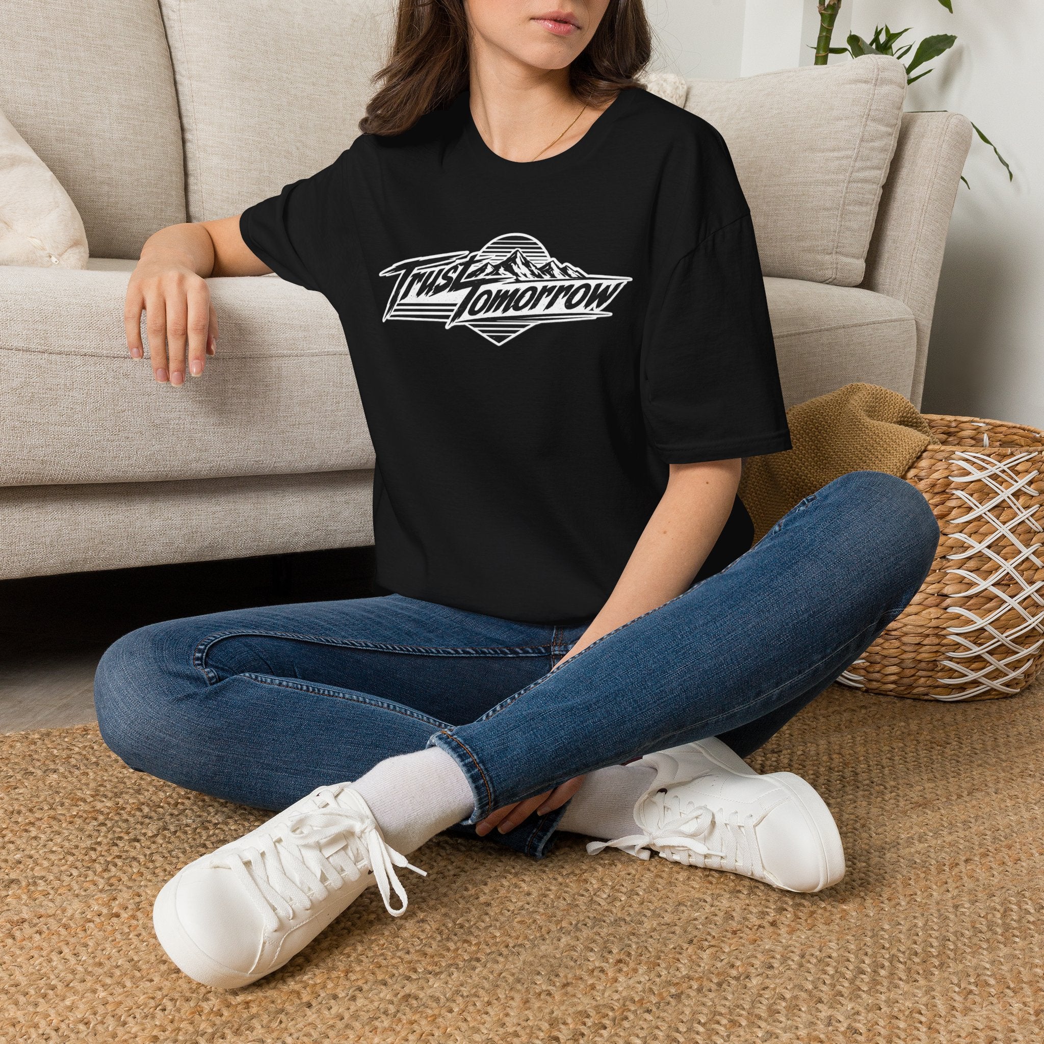 Trust Tomorrow T-Shirt — Vintage Mountain Motivation tee