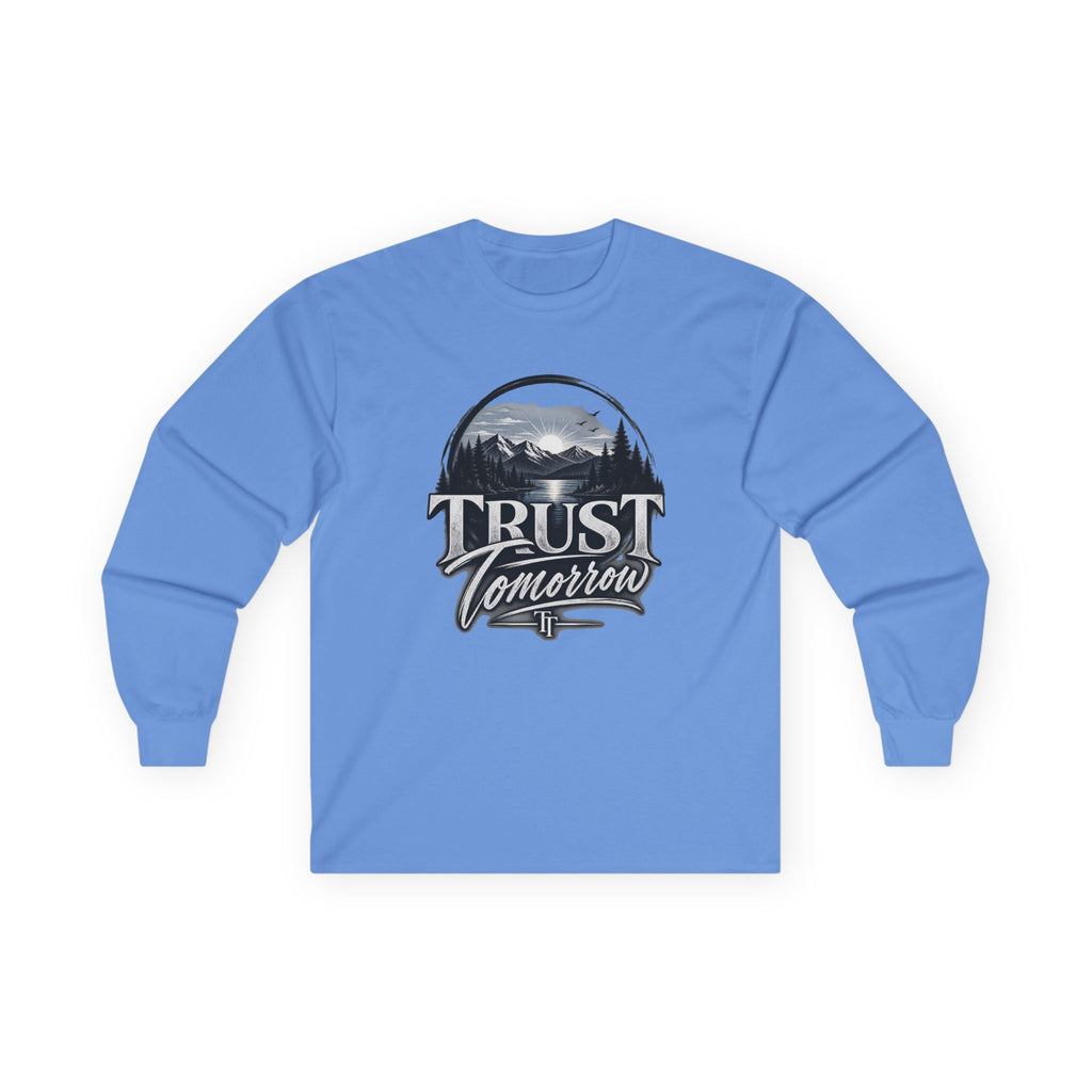 Trust Tomorrow Long Sleeve Tee — Vintage Mountain Graphic