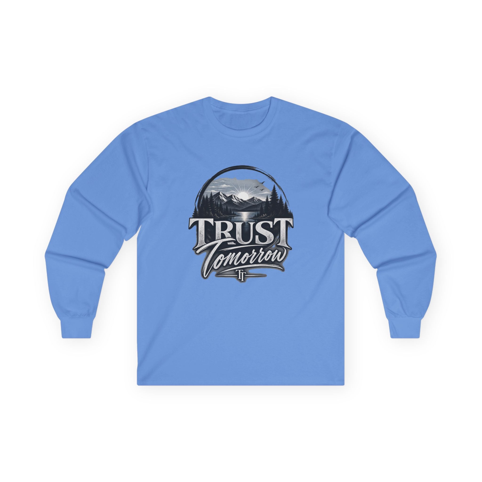 Trust Tomorrow Long Sleeve Tee — Vintage Mountain Graphic