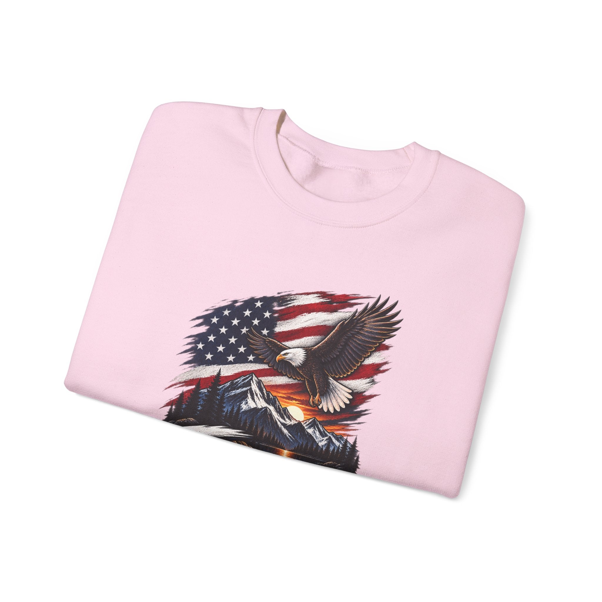 Trust Tomorrow American Eagle Sweatshirt — Patriotic 'Trust Tomorrow' Graphic Crewneck