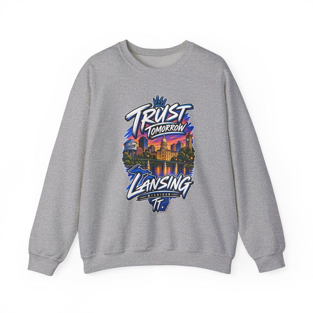 Lansing Skyline “Trust Tomorrow” Graphic Sweatshirt