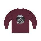 Trust Tomorrow Long Sleeve Tee — Vintage Mountain Graphic