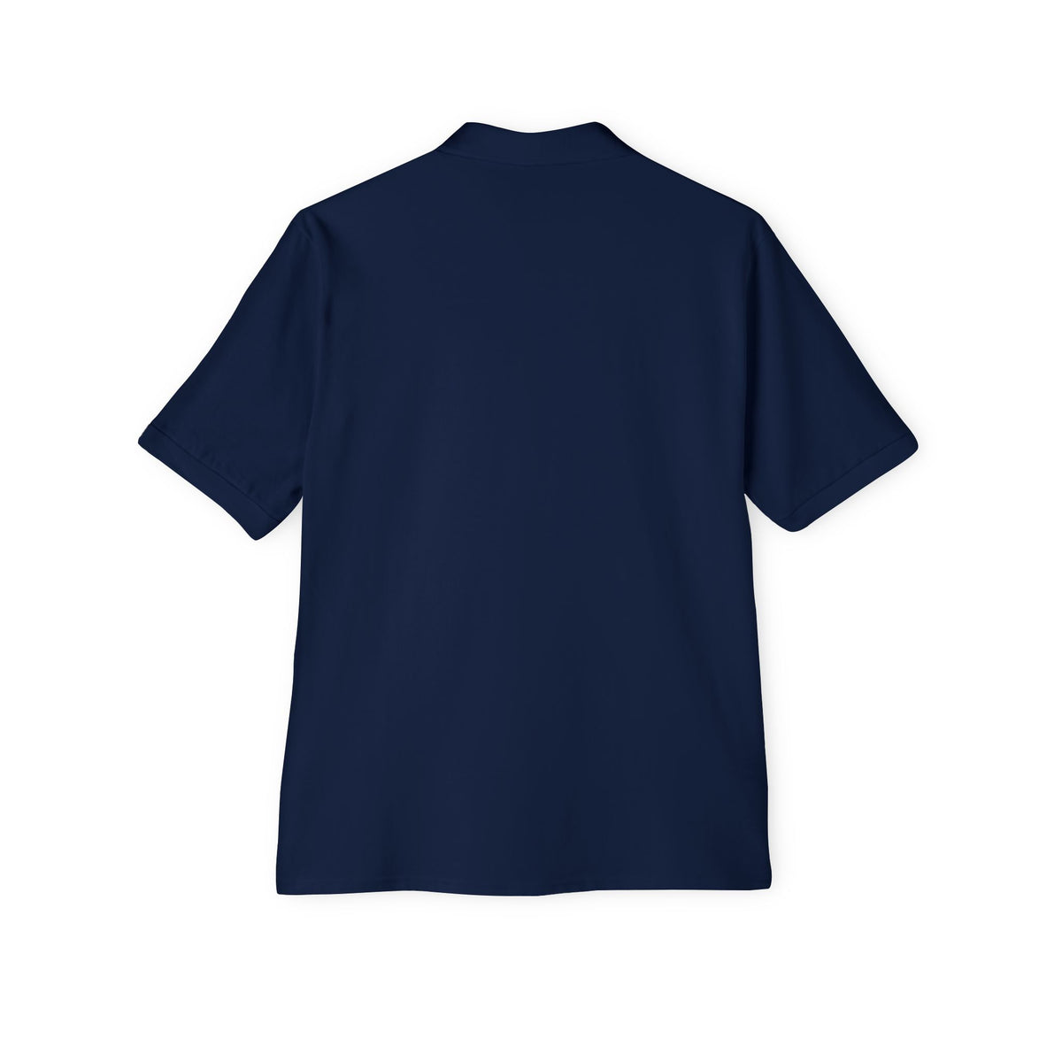 Men's White Polo Shirt with Subtle Chest Logo — Classic Piqué Golf & Work Polo