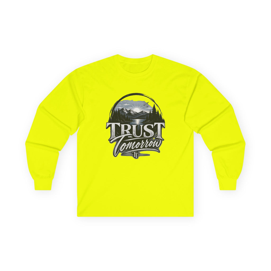 Trust Tomorrow Long Sleeve Tee — Vintage Mountain Graphic