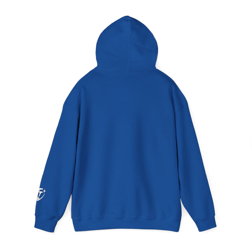 Trust Tomorrow Hoodie — Minimal White Pullover with Subtle Text