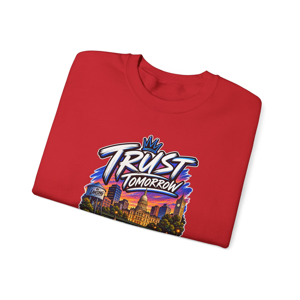 Lansing Skyline “Trust Tomorrow” Graphic Sweatshirt