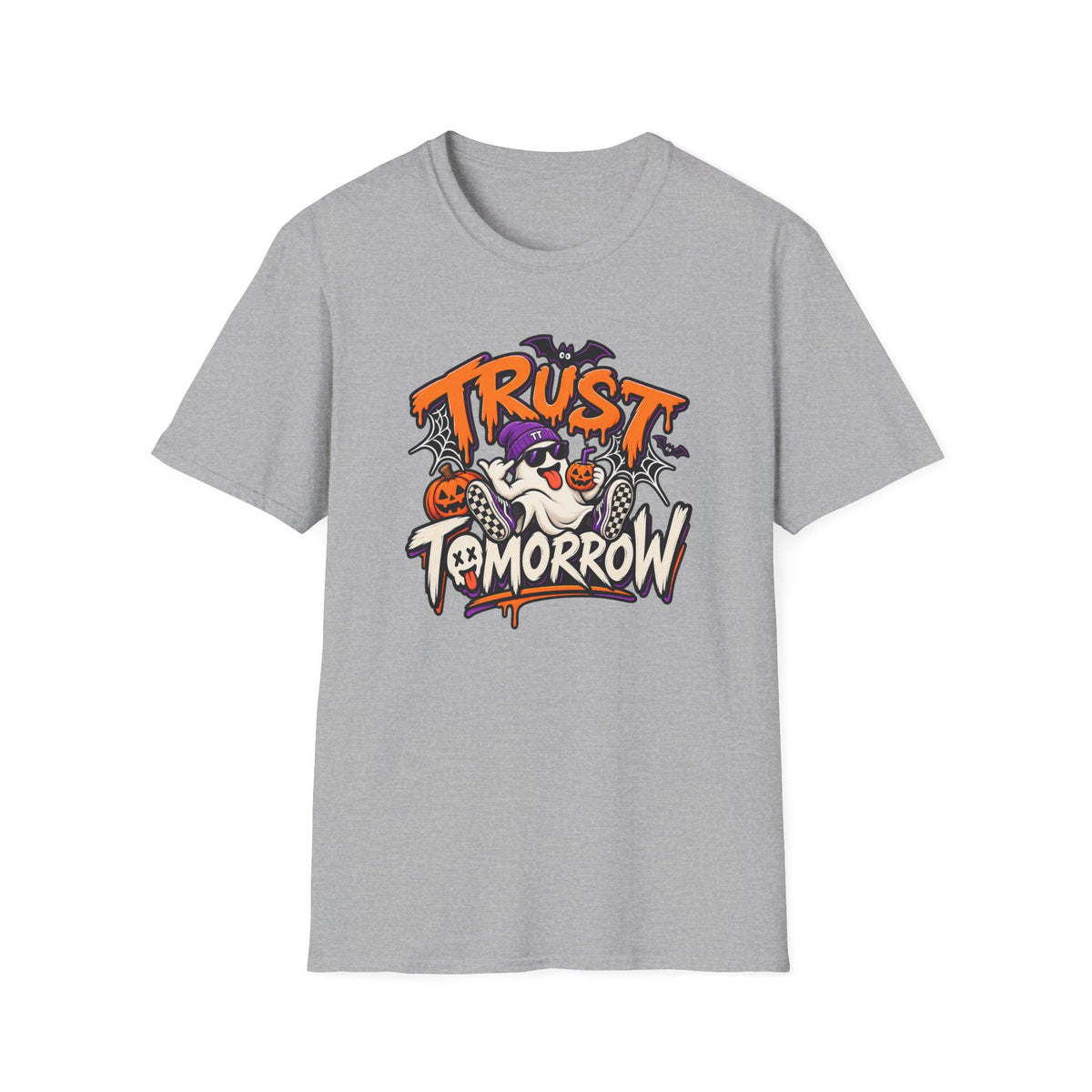 Trust Tomorrow Halloween T-Shirt — Cute Ghost Pumpkin Graphic Tee