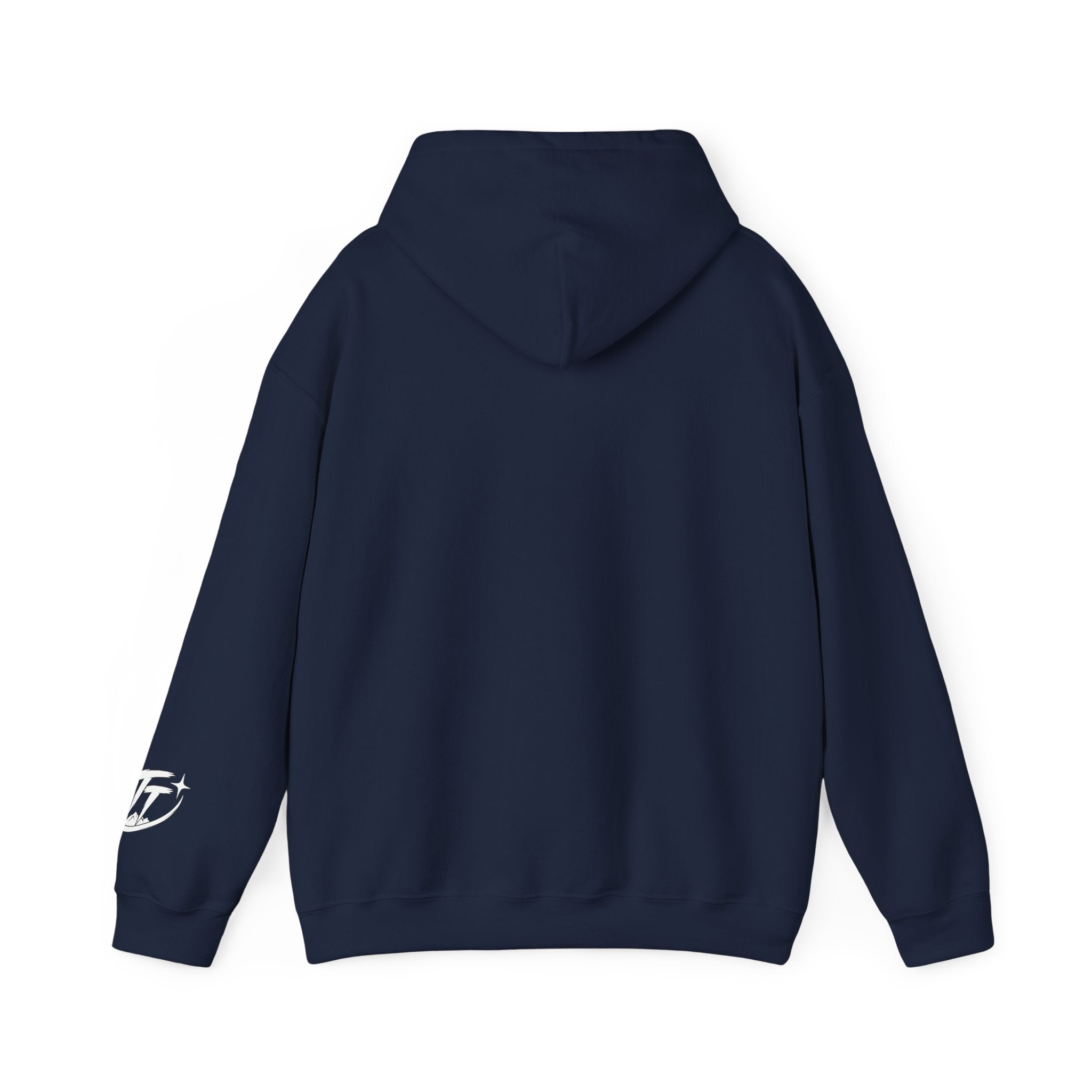 Trust Tomorrow Hoodie — Minimal White Pullover with Subtle Text