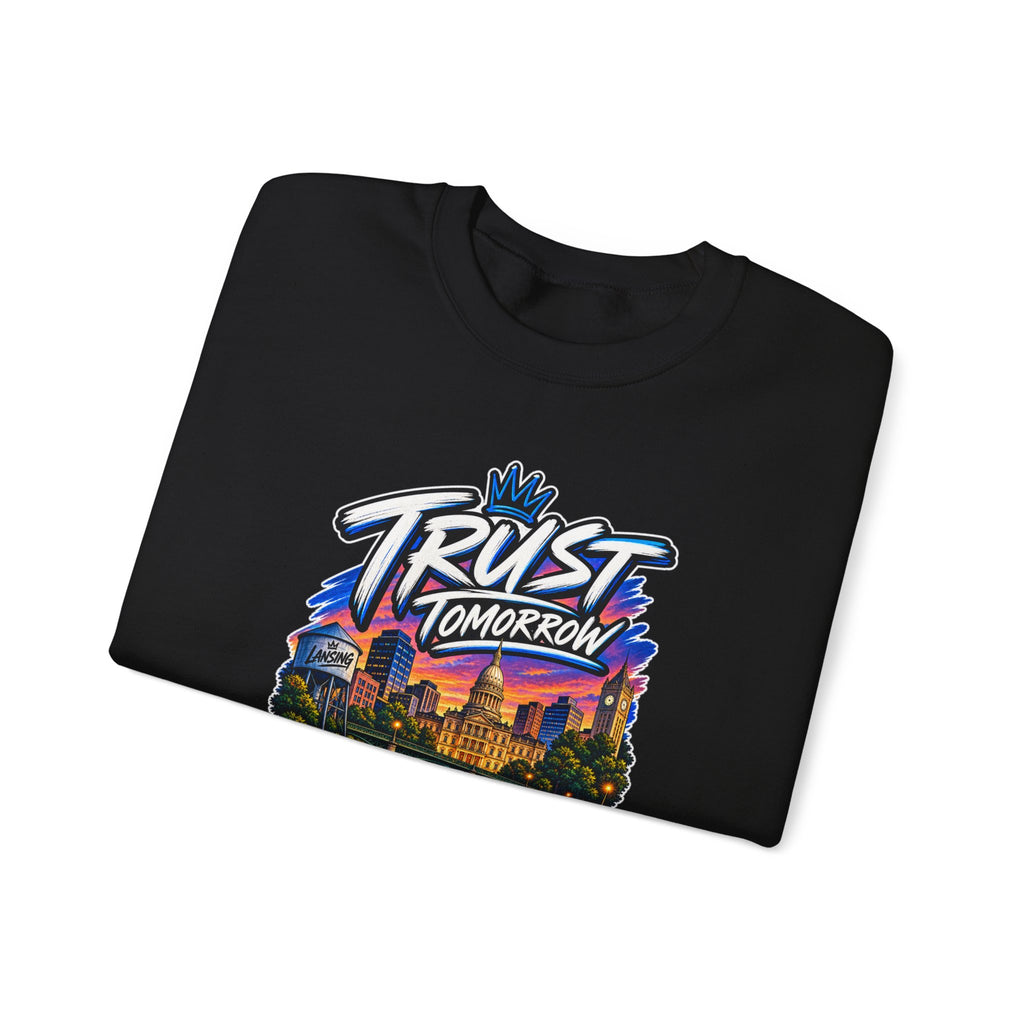 Lansing Skyline “Trust Tomorrow” Graphic Sweatshirt