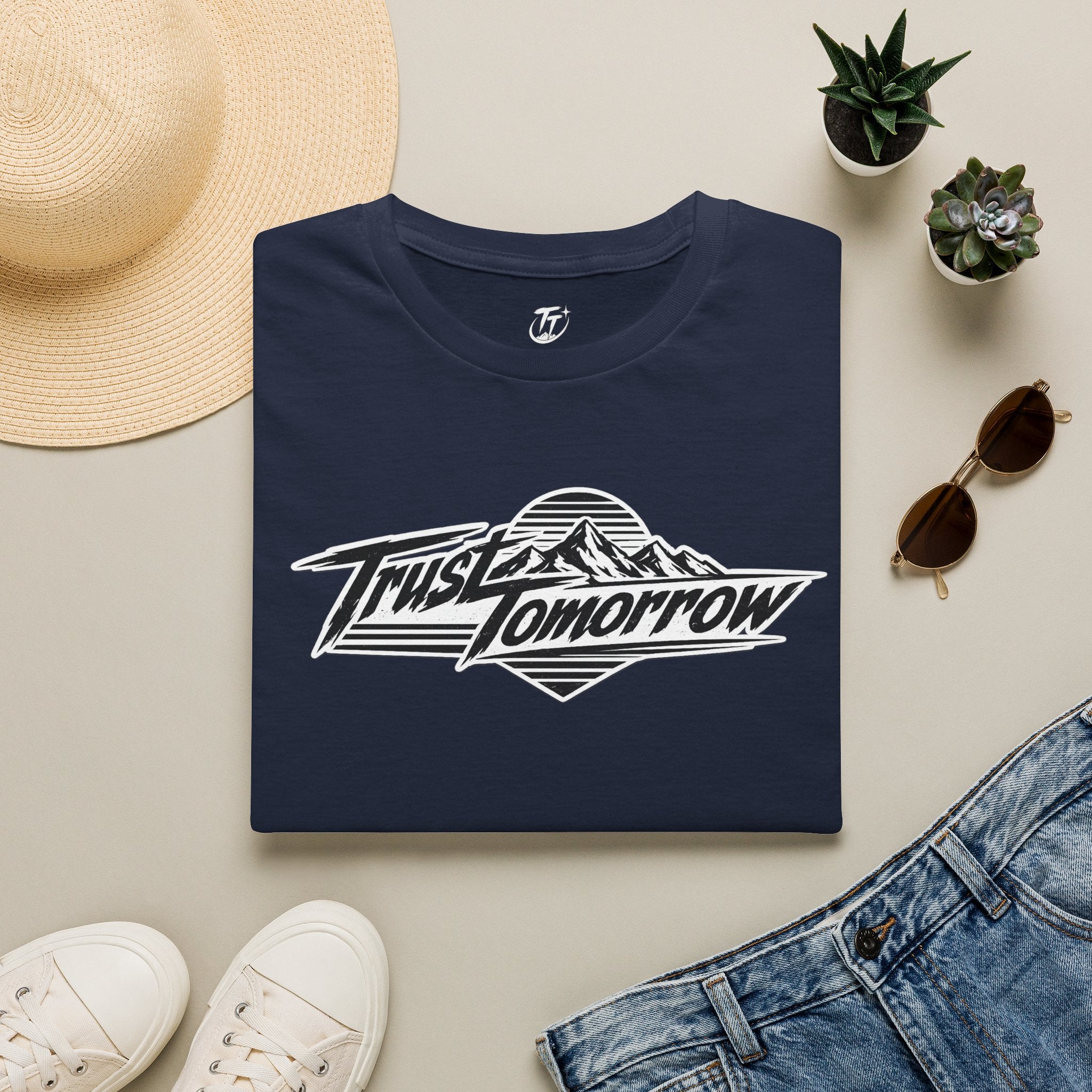 Trust Tomorrow T-Shirt — Vintage Mountain Motivation tee